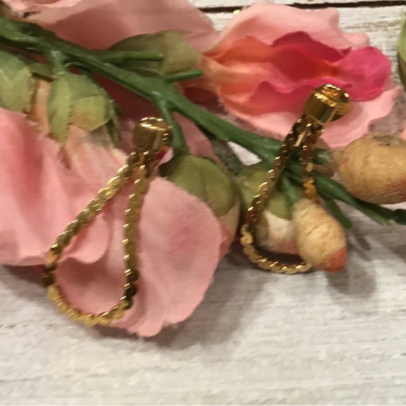 Monet Chain Clip On Earrings - Picture 3 of 6